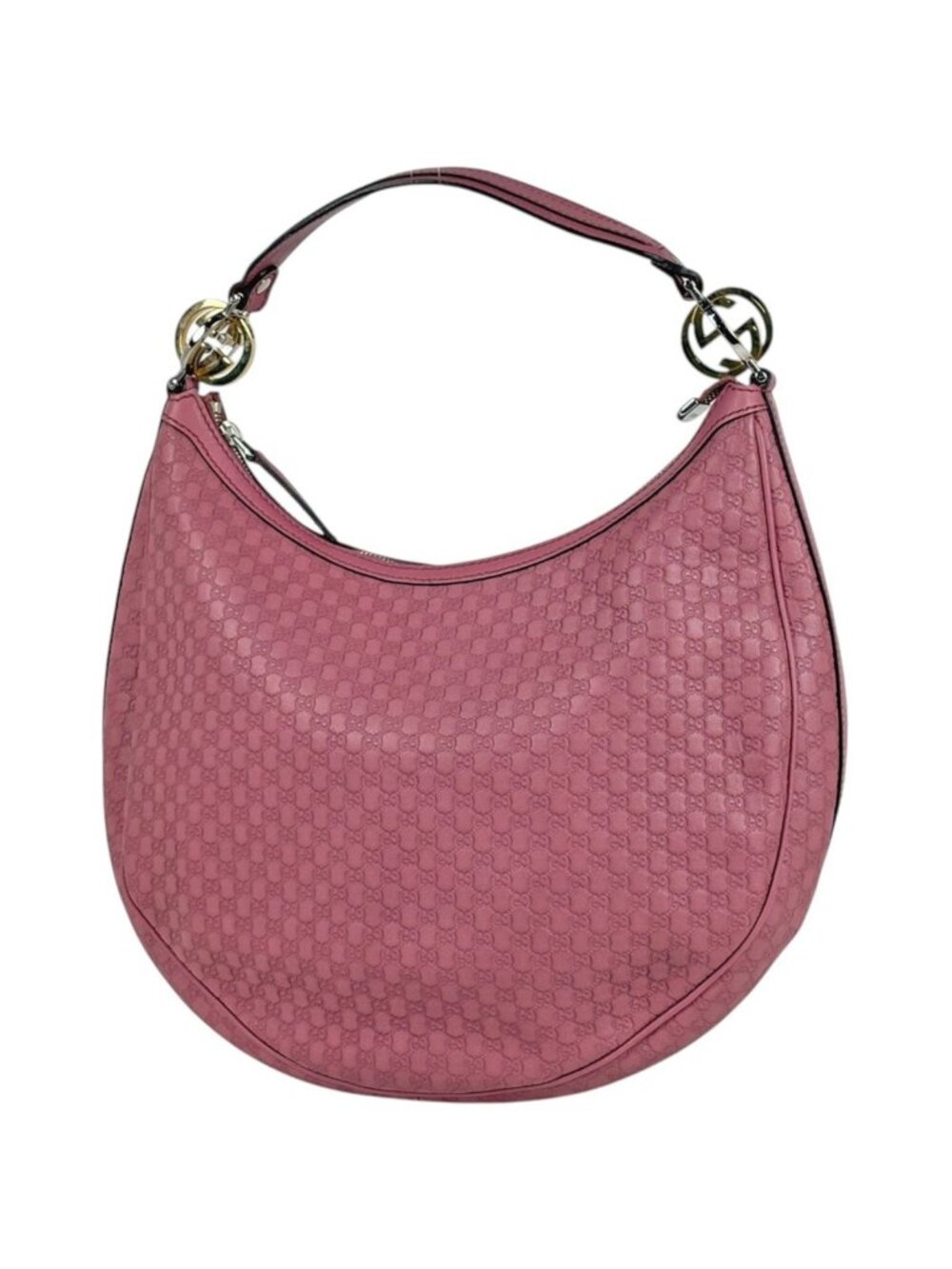 Gucci Shoulder Bag Micro Guccissima Leather Pink